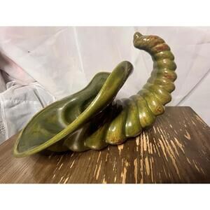Atlantic Mold Ceramic Cornucopia Horn, For Fruit For Table￼